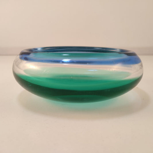 Vaso in vetro colorato firmato Seguso Murano cod. 52737