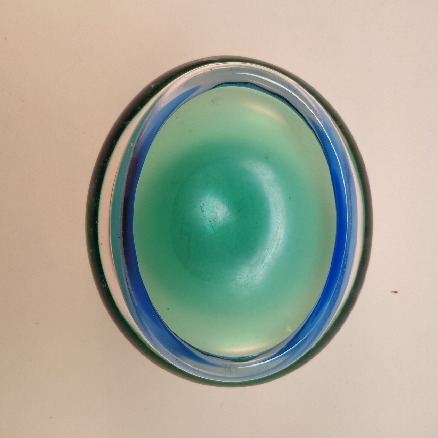 Vaso in vetro colorato firmato Seguso Murano cod. 52737