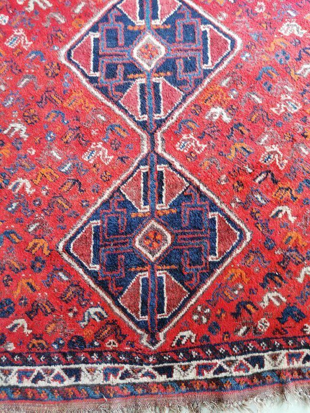 38754 Tappeto rosso in fibra naturale 165cm x 210cm