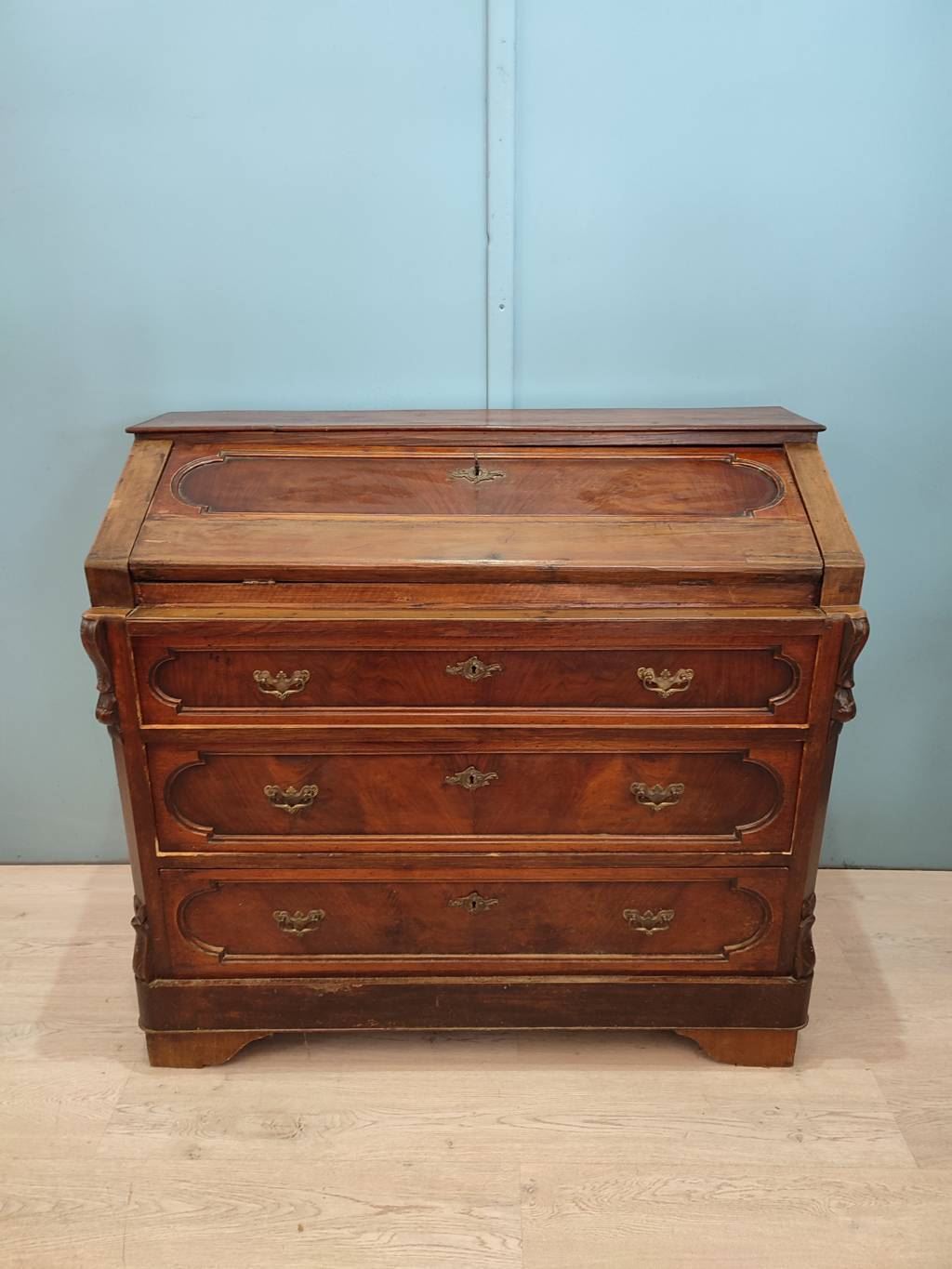 47598 Secretaire in legno massello