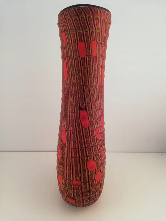 Vaso in vetro di Murano firmato Massimiliano Pagnin