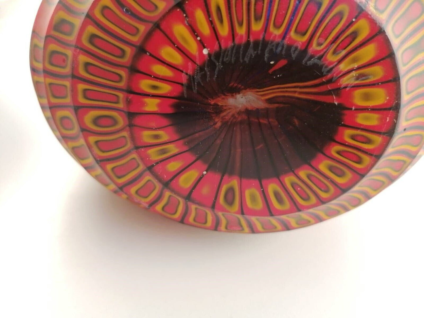 Vaso in vetro di Murano firmato Massimiliano Pagnin