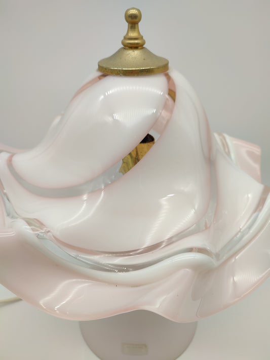 60312 Lampada in vetro di Murano rosa