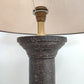 63524 Lampada da tavolo con base in ceramica nera