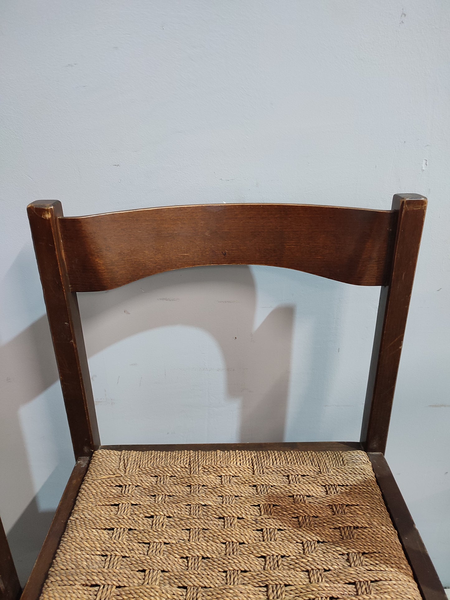 63964 Set n 6 sedie in legno e corda