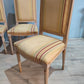 65608 Set n 4 sedie in legno e tessuto