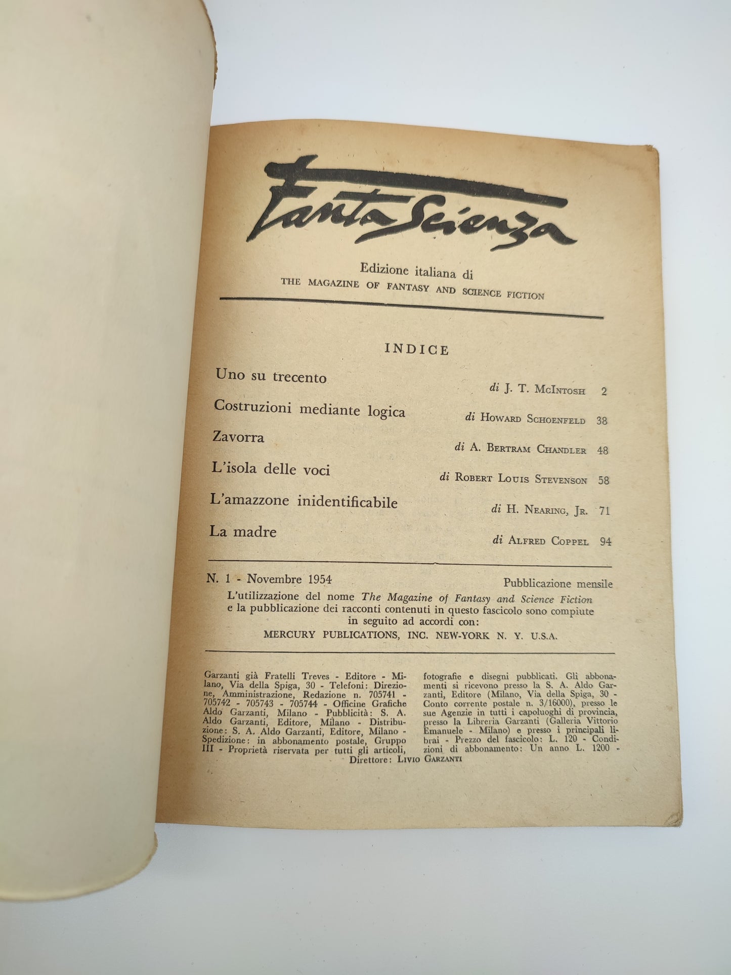 66878 Collezione 'Fantascienza' 1-7 1954