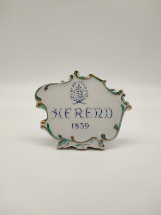 68622 Piccola insegna in ceramica Herend 1839