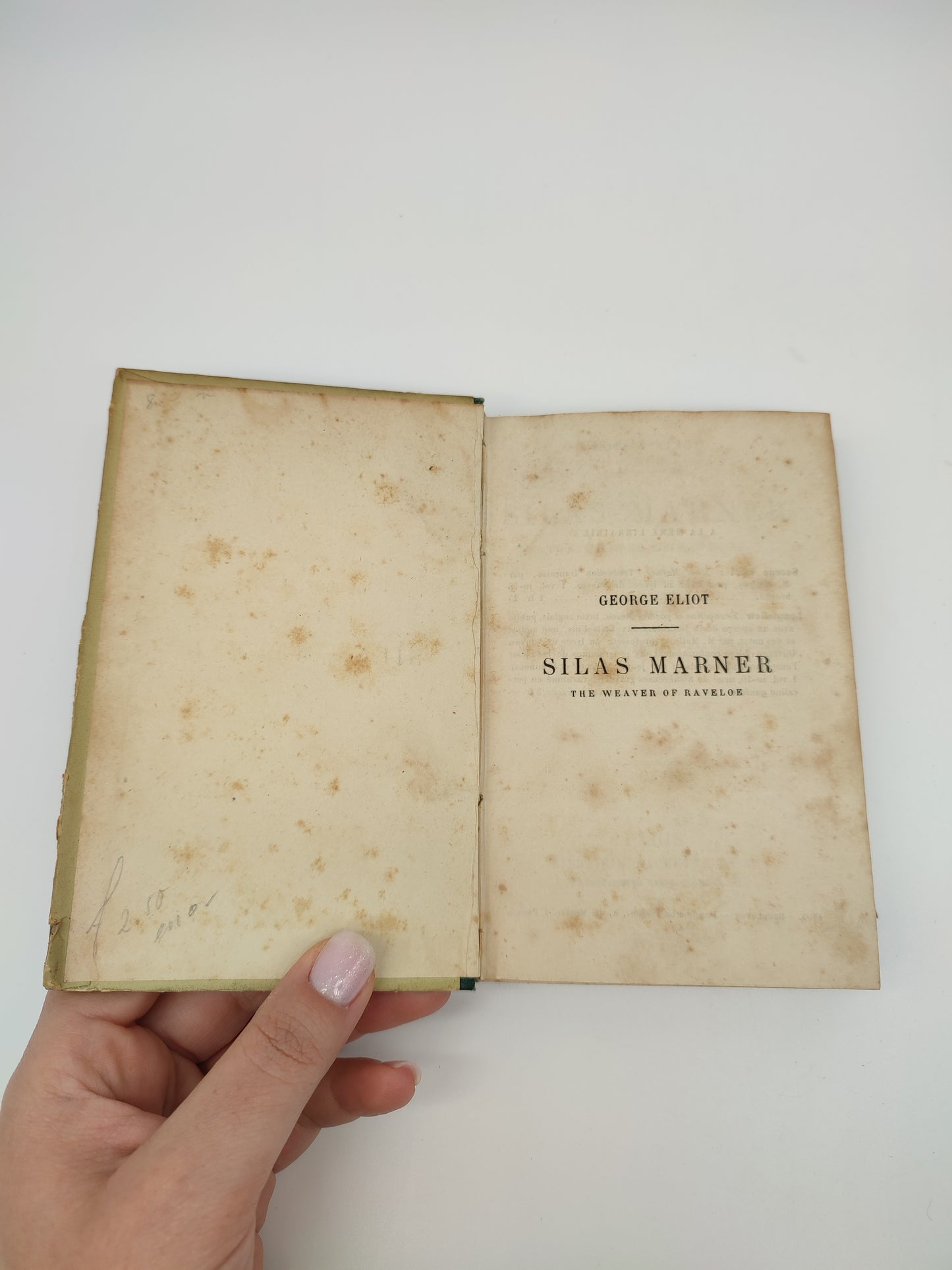 69800 George Eliot, Silas Marner, Hachette, Paris, 1887