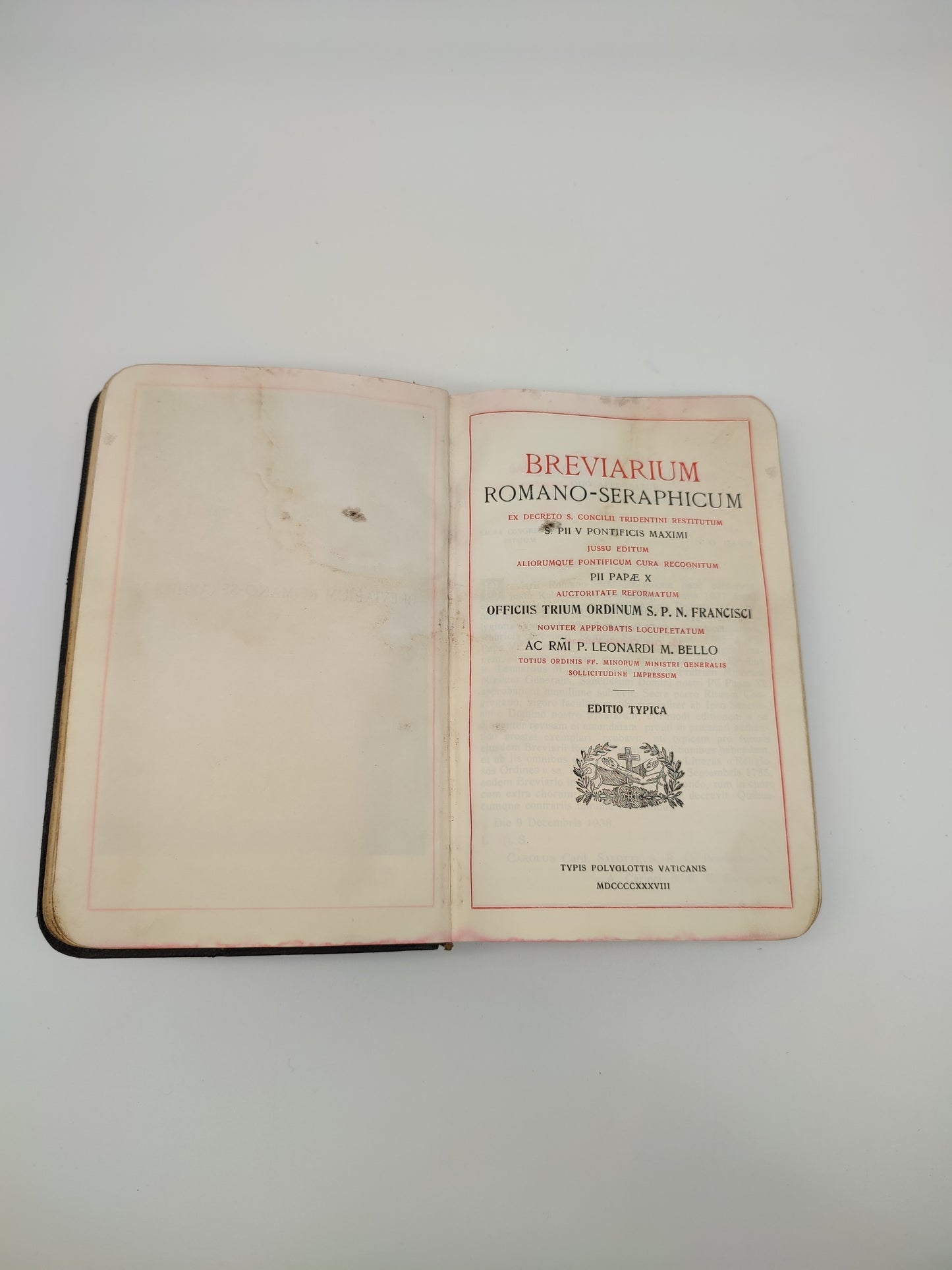 69796 Breviarium romano-seraphicum, editio Typica, 1938