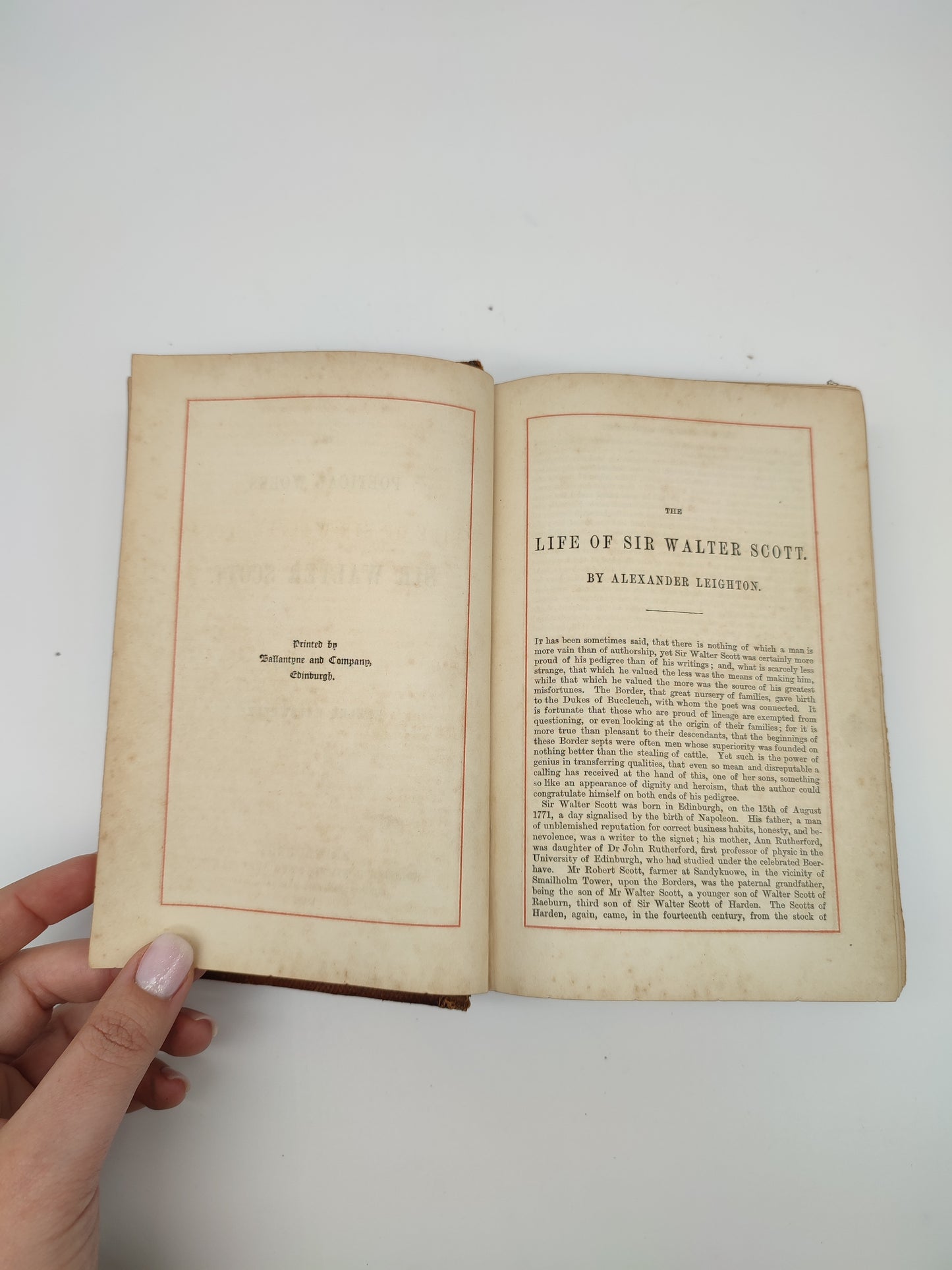 68097 Libro Poems by Sir Walter Scott with illustrations by Keeley Halswelle, Edinburgh, 1861