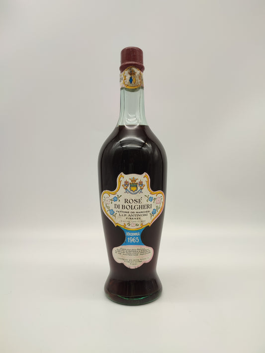 Bottiglia di vino da collezione Rosé di Bolgheri, Antinori, Firenze, 1965
