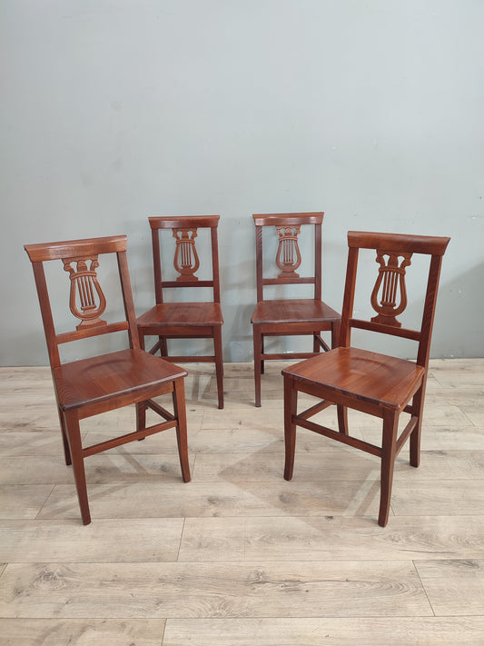 69858 Set n 4 sedie in legno