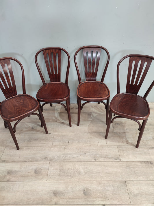 70114 Set n 4 sedie da bistrot in legno