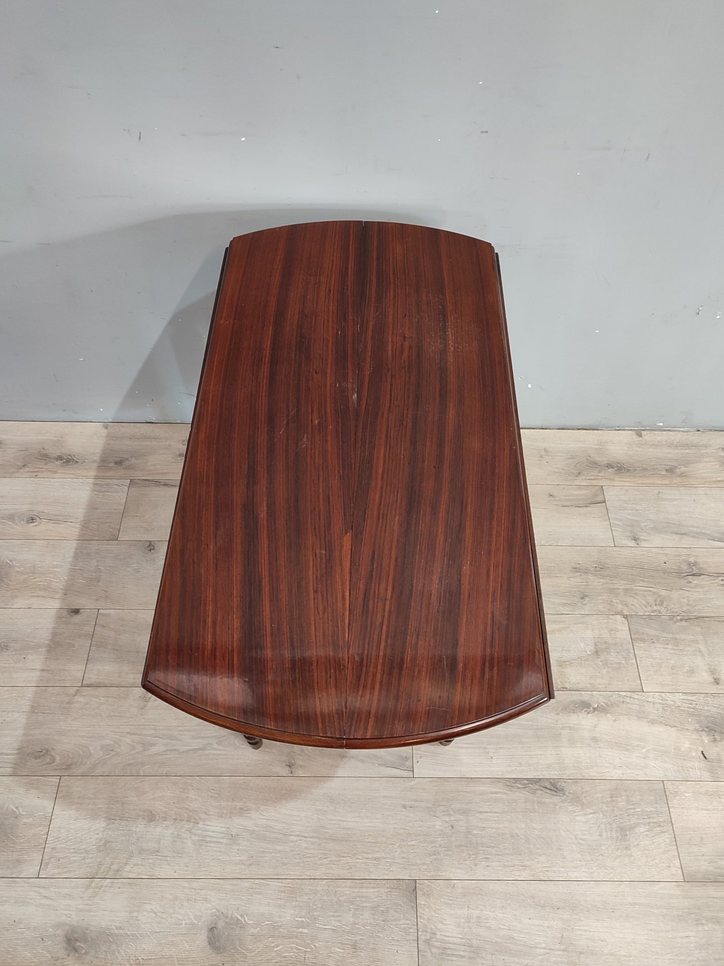 69924 Tavolo a bandella allungabile in legno di mogano