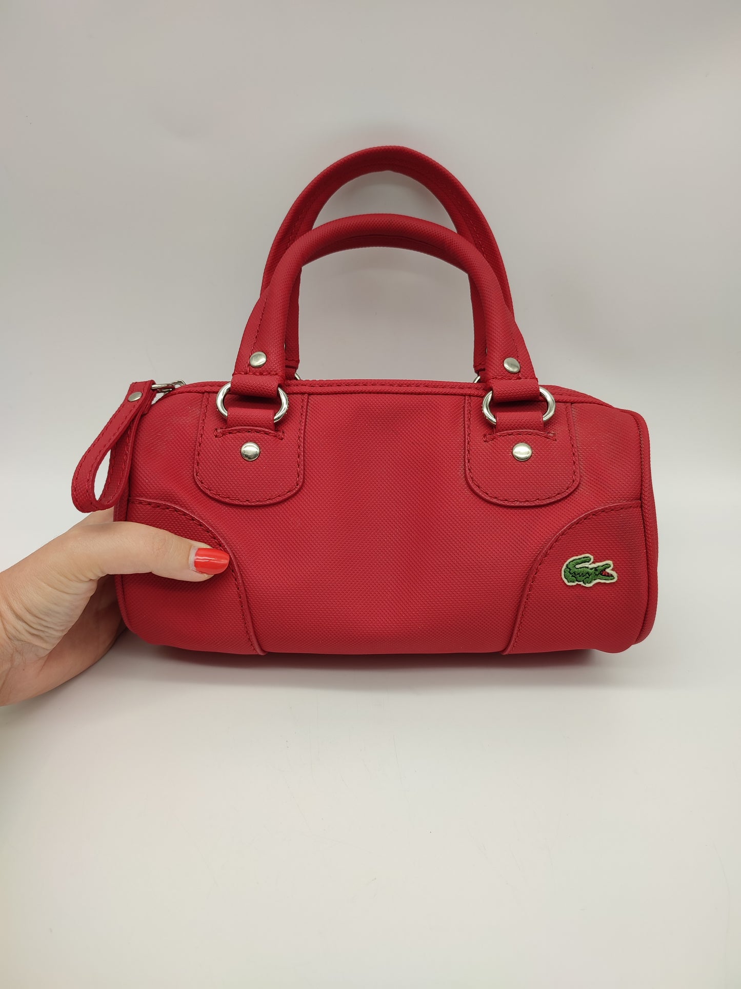 72205 Borsa bauletto Lacoste rossa