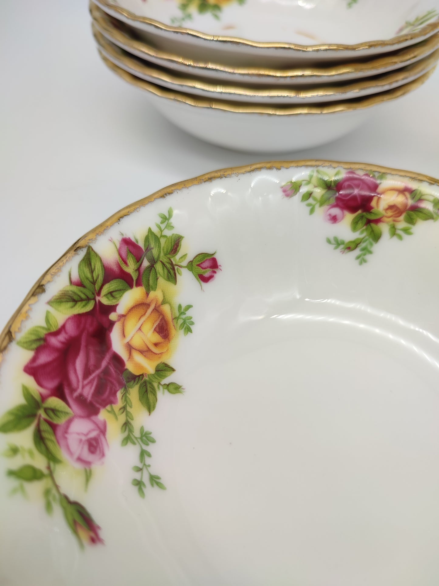 72195 Set n 6 ciotoline in ceramica Royal Albert Old Country Roses