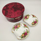 72192 Set n 2 ciotoline forma conchiglia Royal Albert Old Country Roses