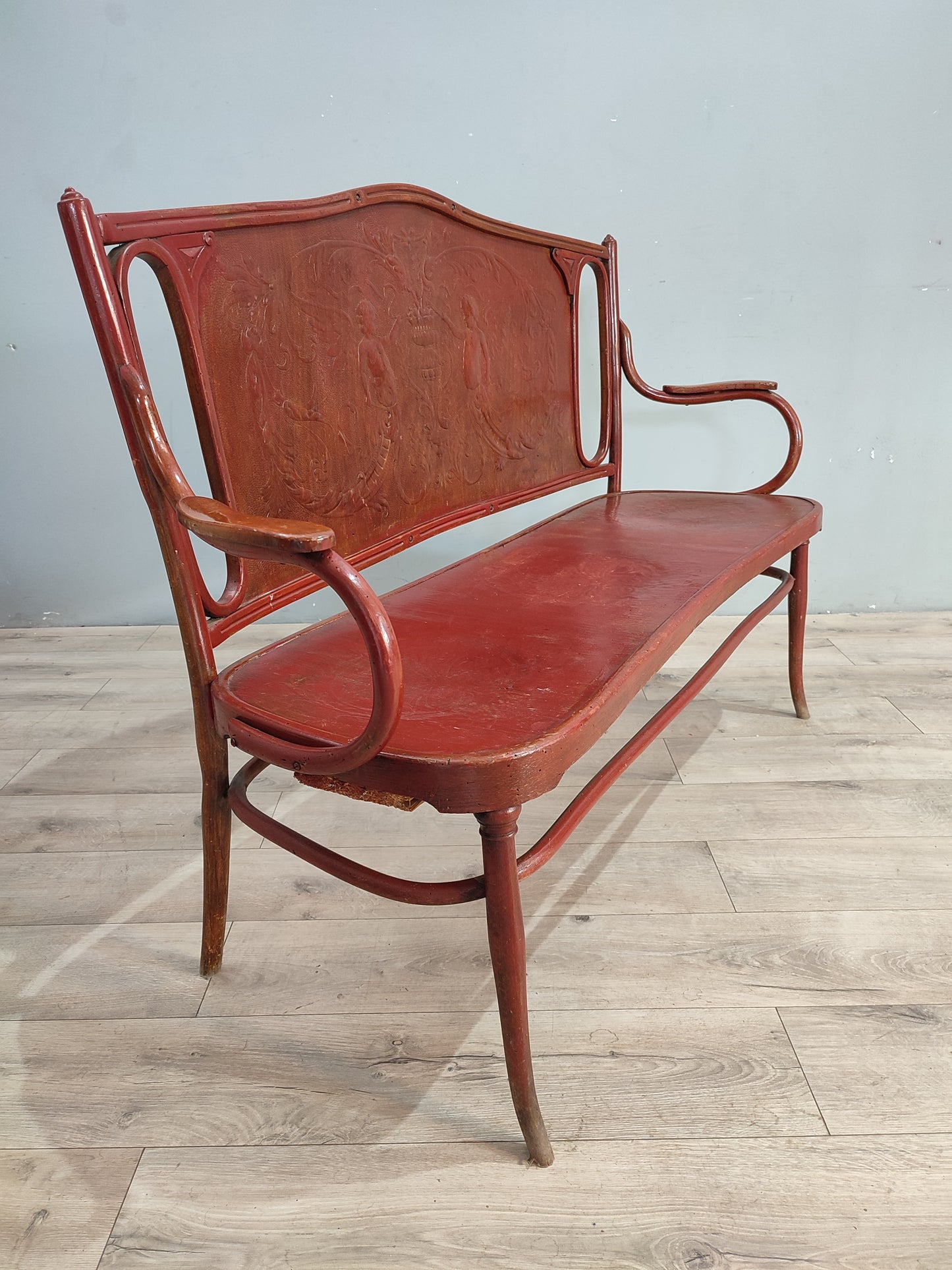 71881 Divanetto stile Thonet rosso