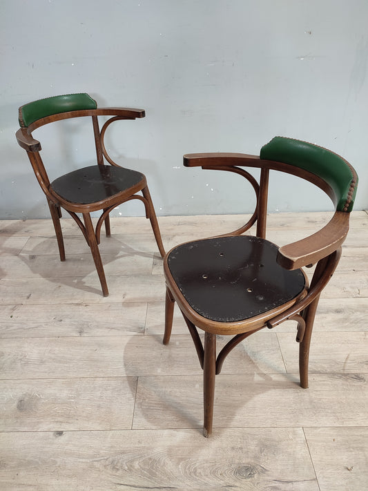 72319 Set n 4 sedie stile Thonet con schienale verde