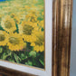 72558 Quadro girasoli con cornice oro