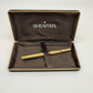 72697 Penna stilografica Sheaffer dorata con custodia