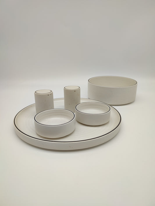 74238 Set da pinzimonio in ceramica Gresline