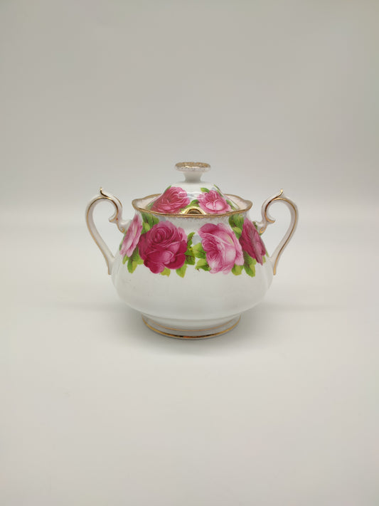 70820 Zuccheriera in ceramica Royal Albert Old English Rose