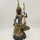 74343 Statua thailandese in bronzo guardia del tempio