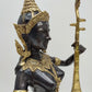 74343 Statua thailandese in bronzo guardia del tempio