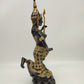 74343 Statua thailandese in bronzo guardia del tempio