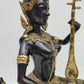 74343 Statua thailandese in bronzo guardia del tempio