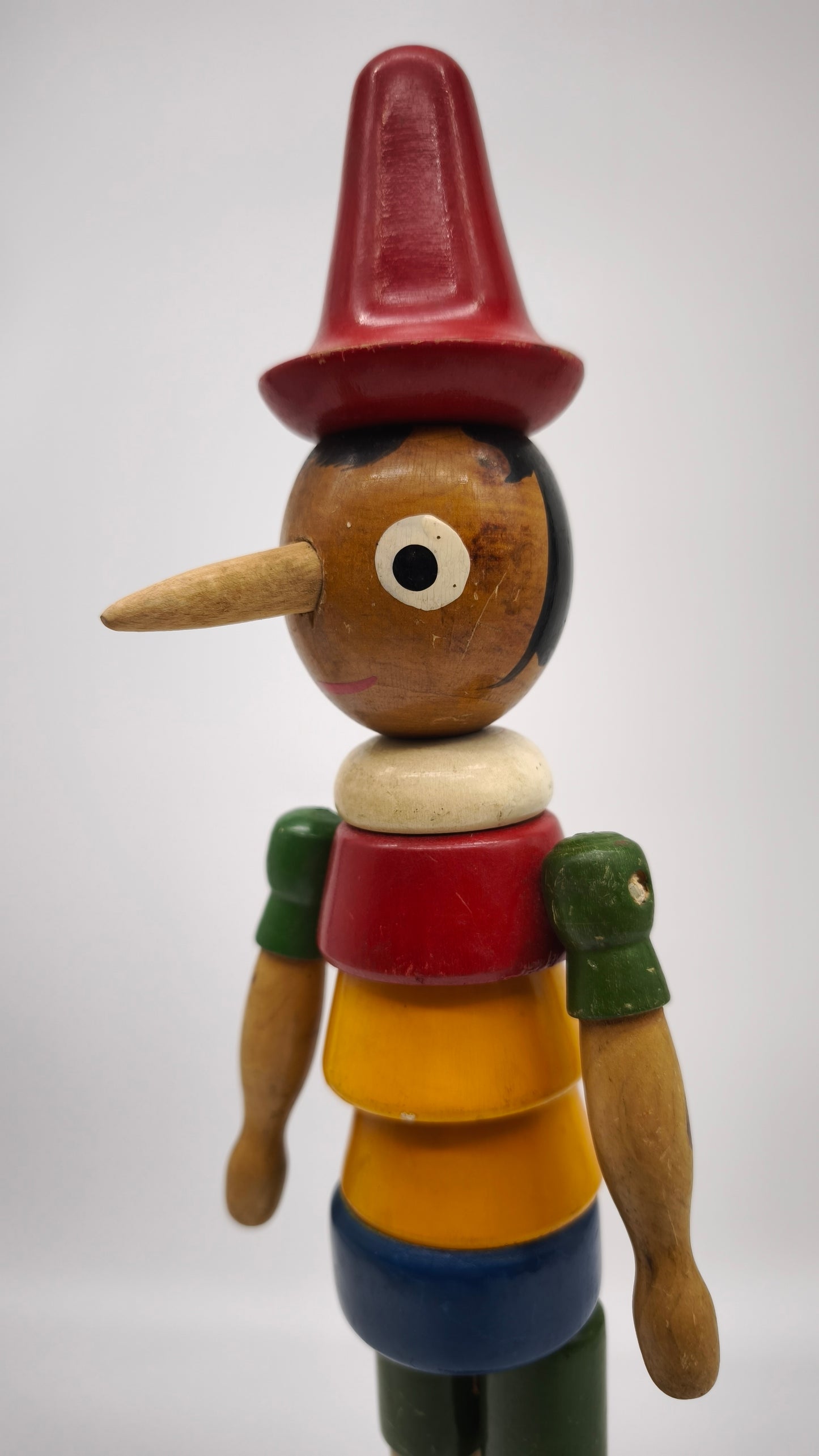 76331 Pinocchio vintage snodabile in legno colorato