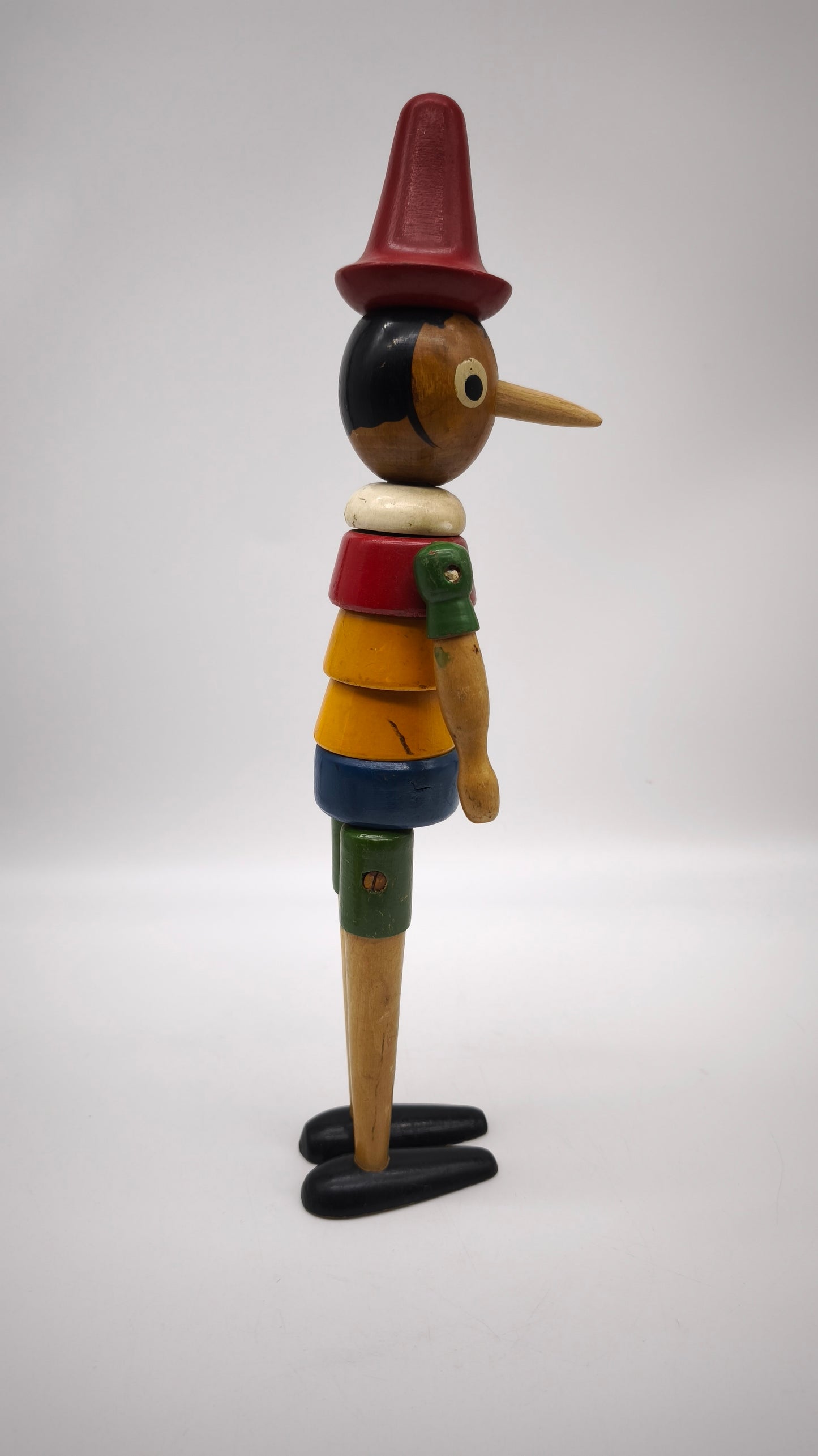 76331 Pinocchio vintage snodabile in legno colorato