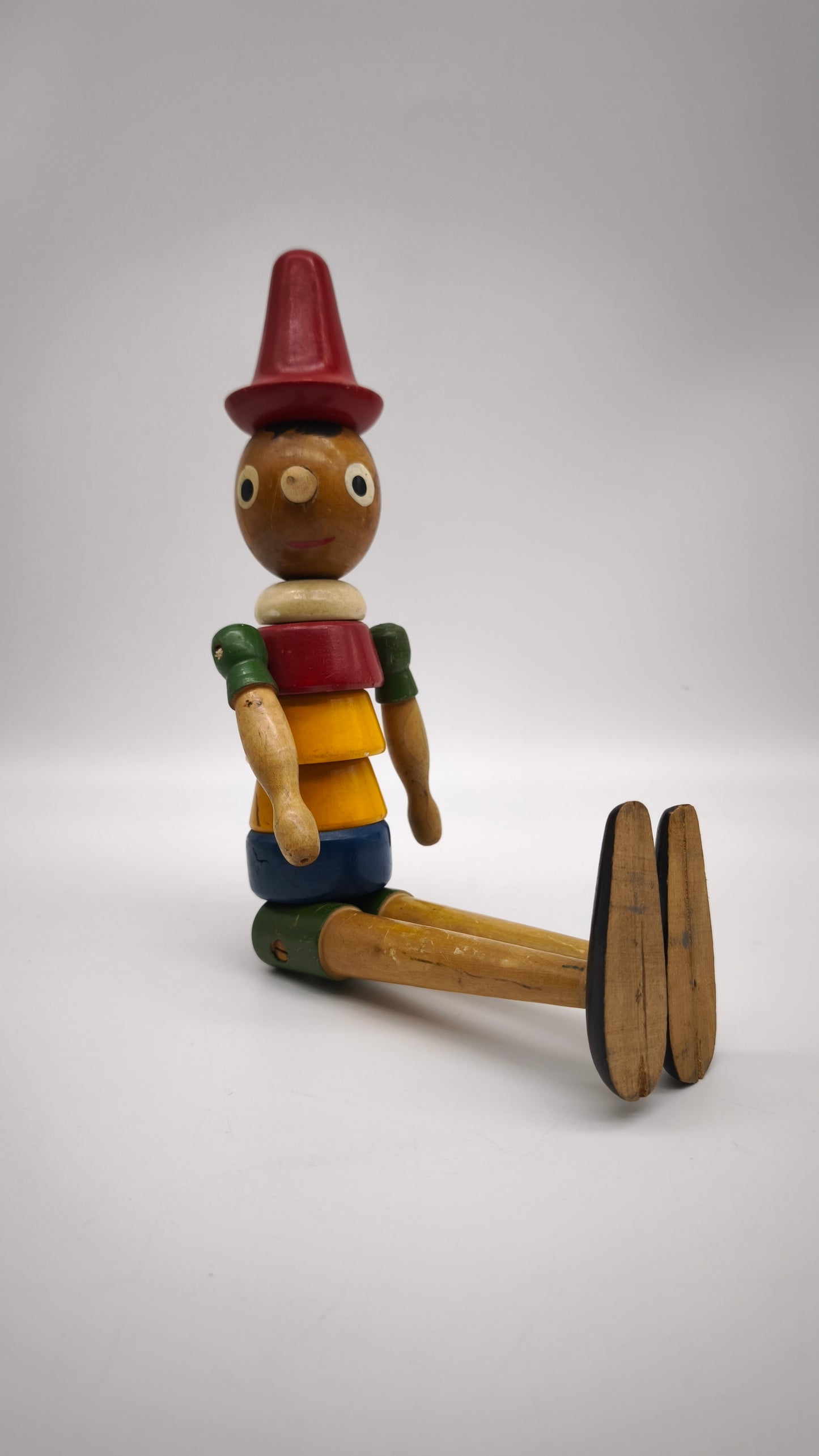 76331 Pinocchio vintage snodabile in legno colorato