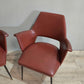 76738 Coppia di poltroncine vintage rosse