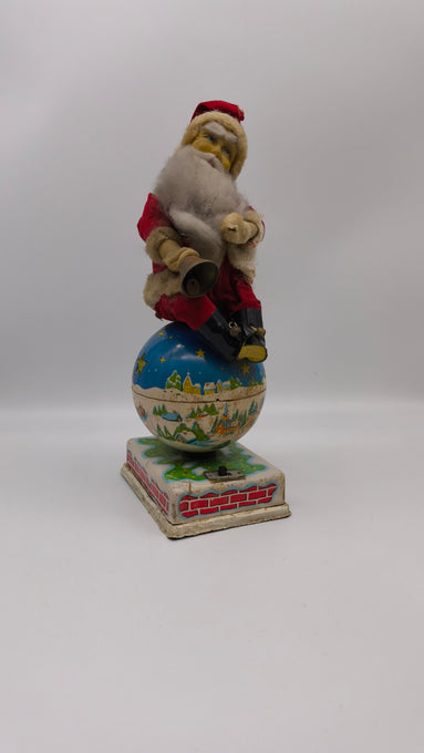 76748 Decorazione vintage Babbo Natale in latta