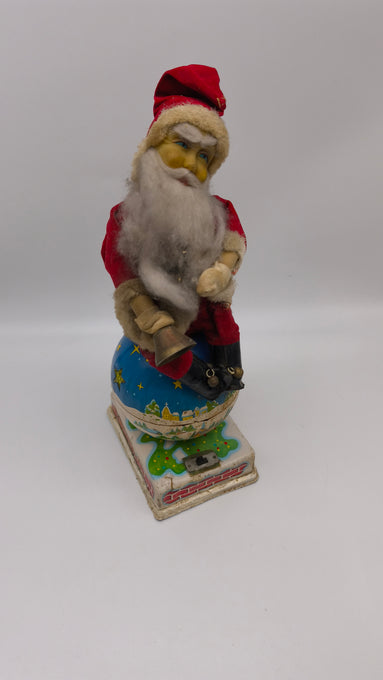 76748 Decorazione vintage Babbo Natale in latta