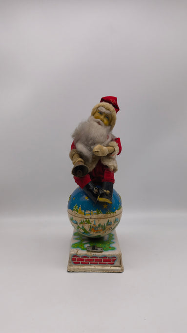 76748 Decorazione vintage Babbo Natale in latta