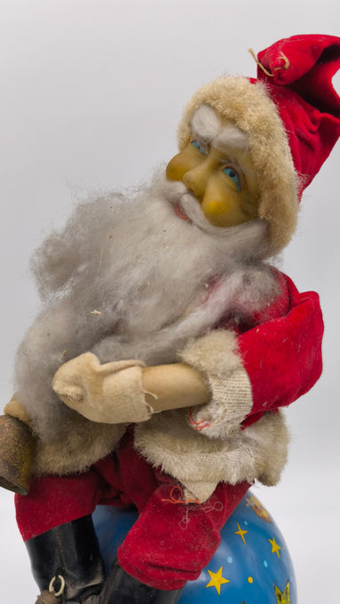 76748 Decorazione vintage Babbo Natale in latta