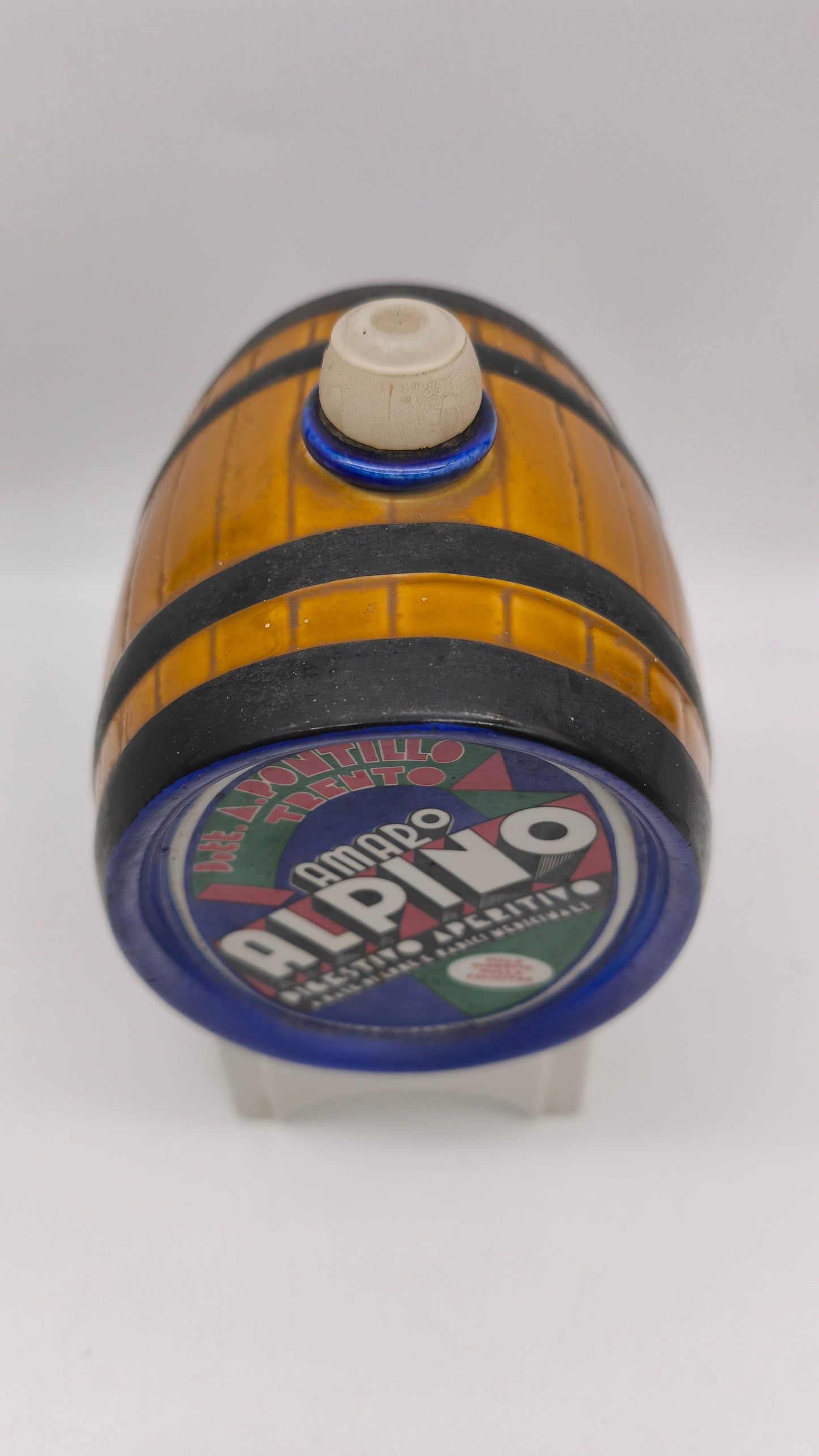 76749 Botticella amaro alpino vintage in ceramica