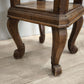 79084 Alzata in legno con piano in marmo grigio