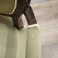 79360 Coppia di poltroncine in legno e tessuto verde
