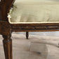 79360 Coppia di poltroncine in legno e tessuto verde