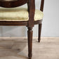 79360 Coppia di poltroncine in legno e tessuto verde