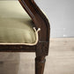 79360 Coppia di poltroncine in legno e tessuto verde