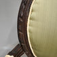 79360 Coppia di poltroncine in legno e tessuto verde