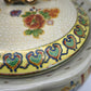79485 Centrotavola in ceramica Golden Satsuma con coperchio