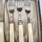 79477 Servizio posate da pesce n 6 persone, silver plated e bachelite