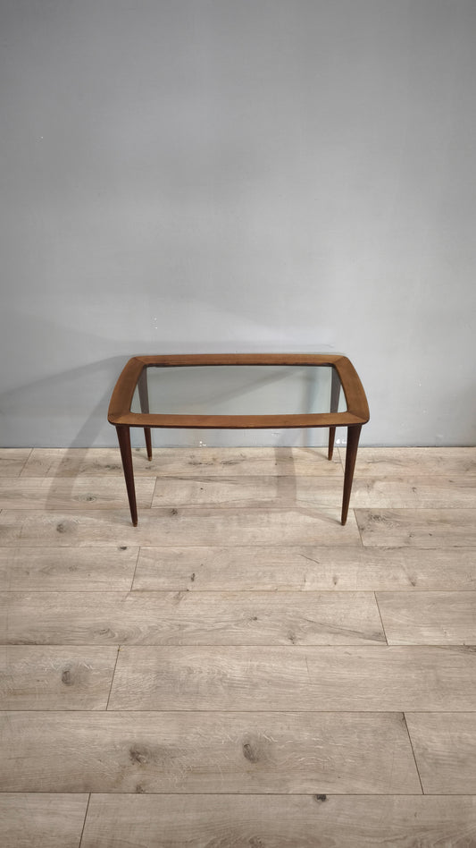79609 Tavolino in legno e vetro stile nordico